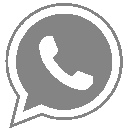 Ecoproparks. Logo de WhatsApp color gris.